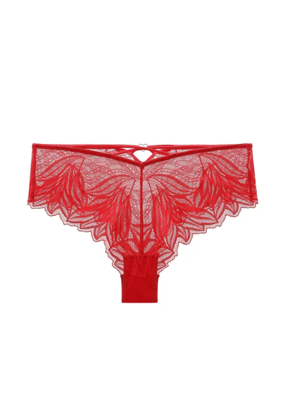 NATASHA Plus Sexy Red Lace Boyshorts Panties sold by UCA Lingerie