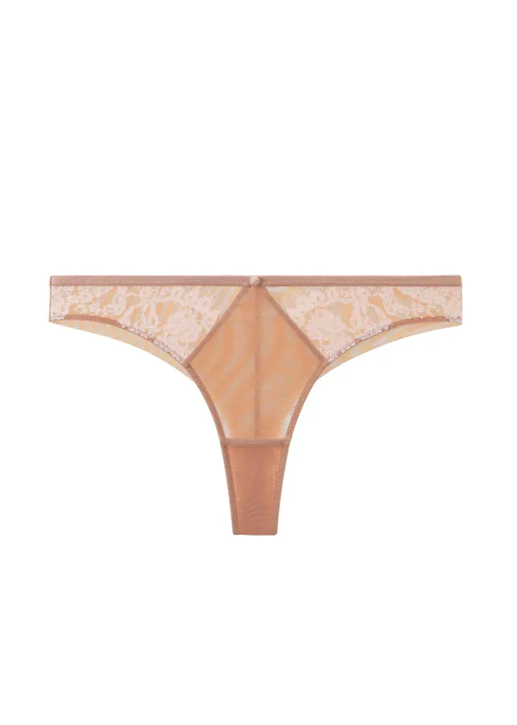 JULIA Plus Sexy Nude Lace Tangas Panties sold by UCA Lingerie