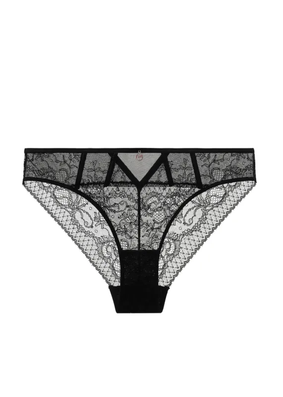 RITA Plus Sexy Black Lace Brief Panties sold by UCA Lingerie