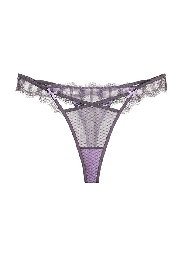 CRYSTAL Sexy Lace Thong Panties sold by UCA Lingerie product image thumbnail 5
