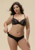 FLORA Plus Seductive Floral Black Lace Brief Panties sold by UCA Lingerie