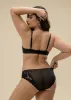 FLORA Plus Seductive Floral Black Lace Brief Panties sold by UCA Lingerie