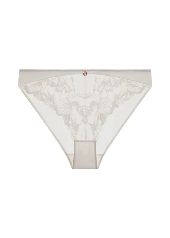ZILLAH Plus Sexy White Lace Brief Panties sold by UCA Lingerie