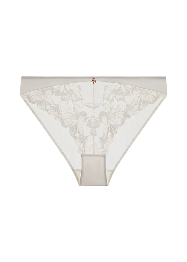 ZILLAH Plus Sexy White Lace Brief Panties sold by UCA Lingerie