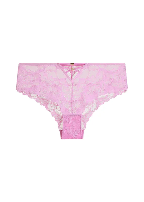 CHERIE Plus Sexy Pink Lace Boyshort Panties sold by UCA Lingerie