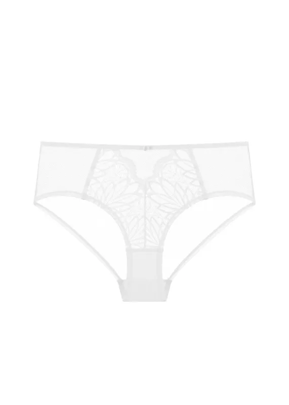 ABIGAIL Plus Leaf-Pattern Lace Boyshorts sold by UCA Lingerie