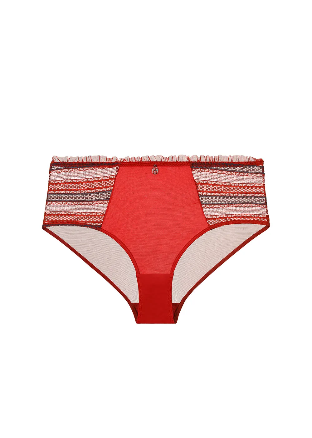 ASHLEY Red Mesh Boyshort Panties sold by UCA Lingerie product image thumbnail 5