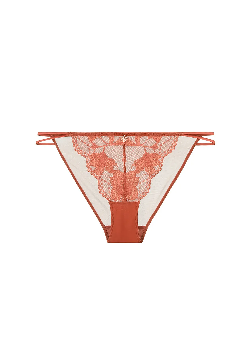 ROXANNE Brick Red Floral Lace Hipster Panties sold by UCA Lingerie product image thumbnail 5