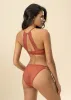 ROXANNE Brick Red Floral Lace Hipster Panties sold by UCA Lingerie