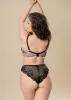 CHIARA Plus Seductive Lace Wireless Plunge Bra With Snake Print sold by UCA Lingerie