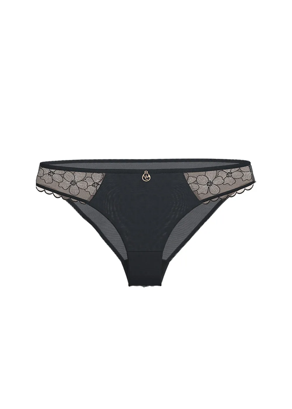 CLARIBEL Sexy Black Embroidery Lace Brief Panties sold by UCA Lingerie product image thumbnail 5