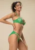 KALINA Green Leaf-Patterned Lace Underwired Balconette Demi Bra sold by UCA Lingerie