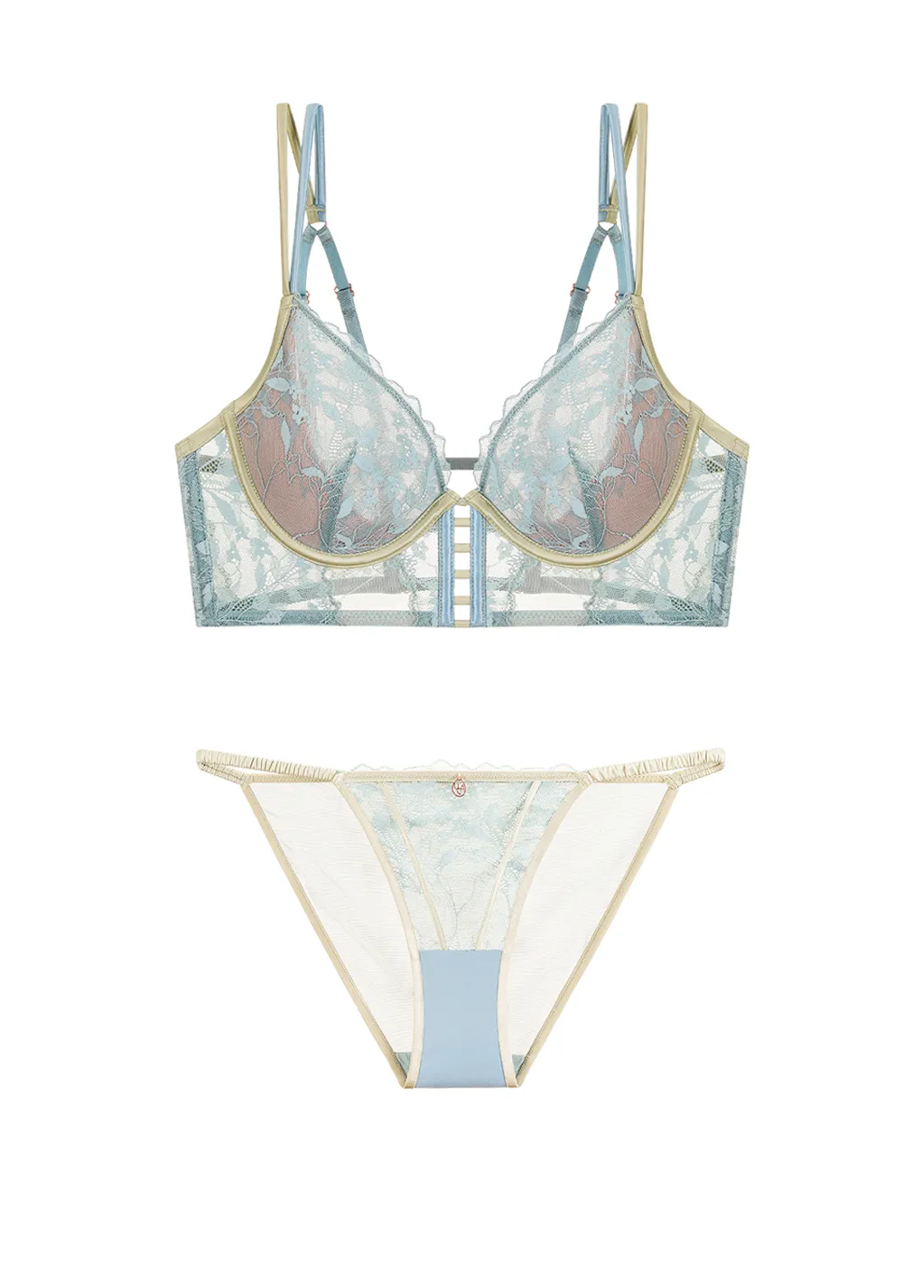 ELSA Green Lace Lingerie Set sold by UCA Lingerie product image thumbnail 5