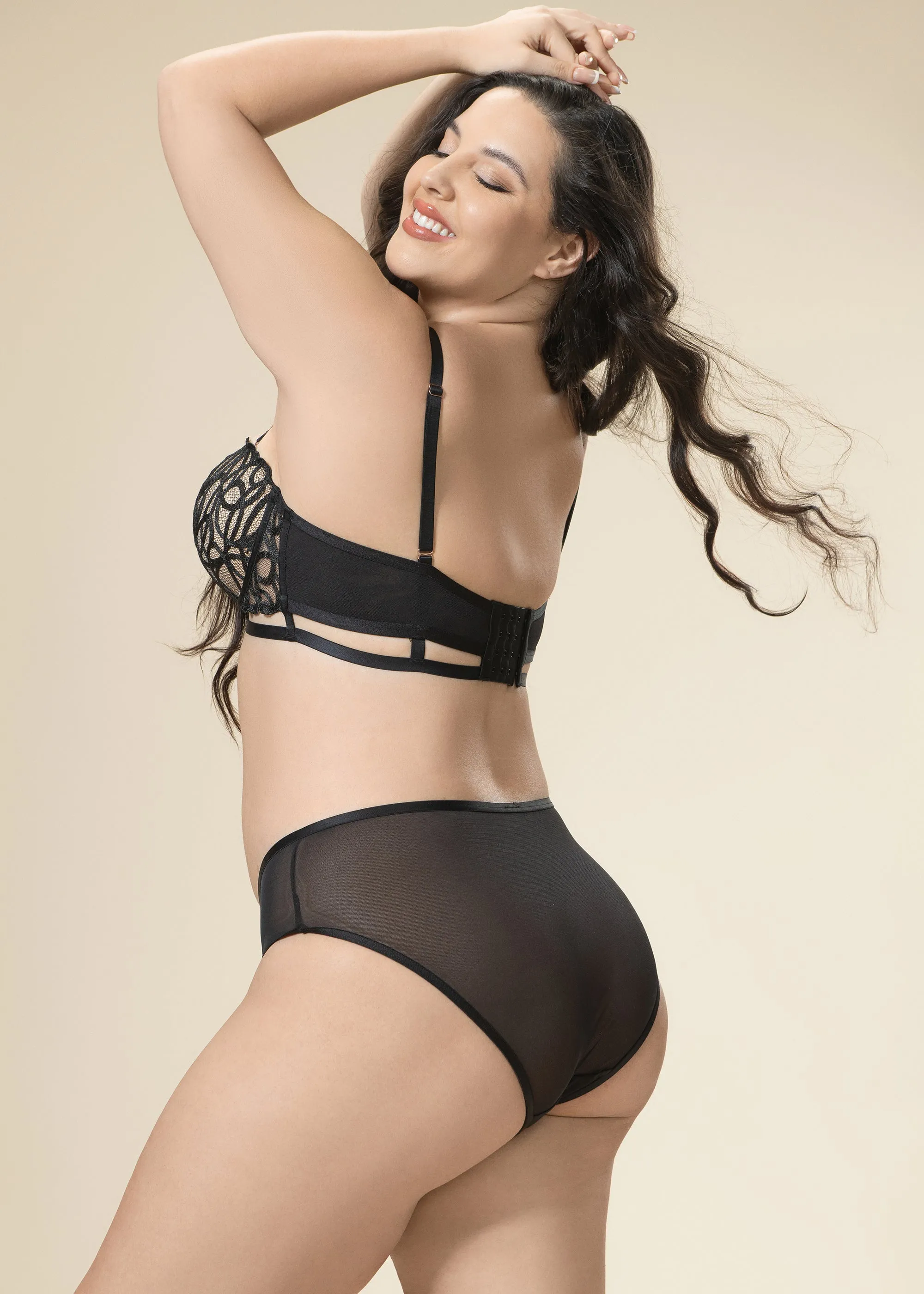 RORA Lace Plus Bra & Panty Set sold by UCA Lingerie product image thumbnail 3