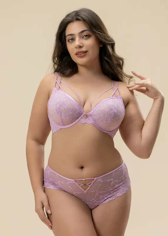 CHERIE Lace Plus Bra & Panty Set sold by UCA Lingerie