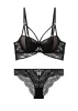 BELLA Black Lace Plus Bra & Panty Set sold by UCA Lingerie