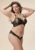 BELLA Black Lace Plus Bra & Panty Set sold by UCA Lingerie