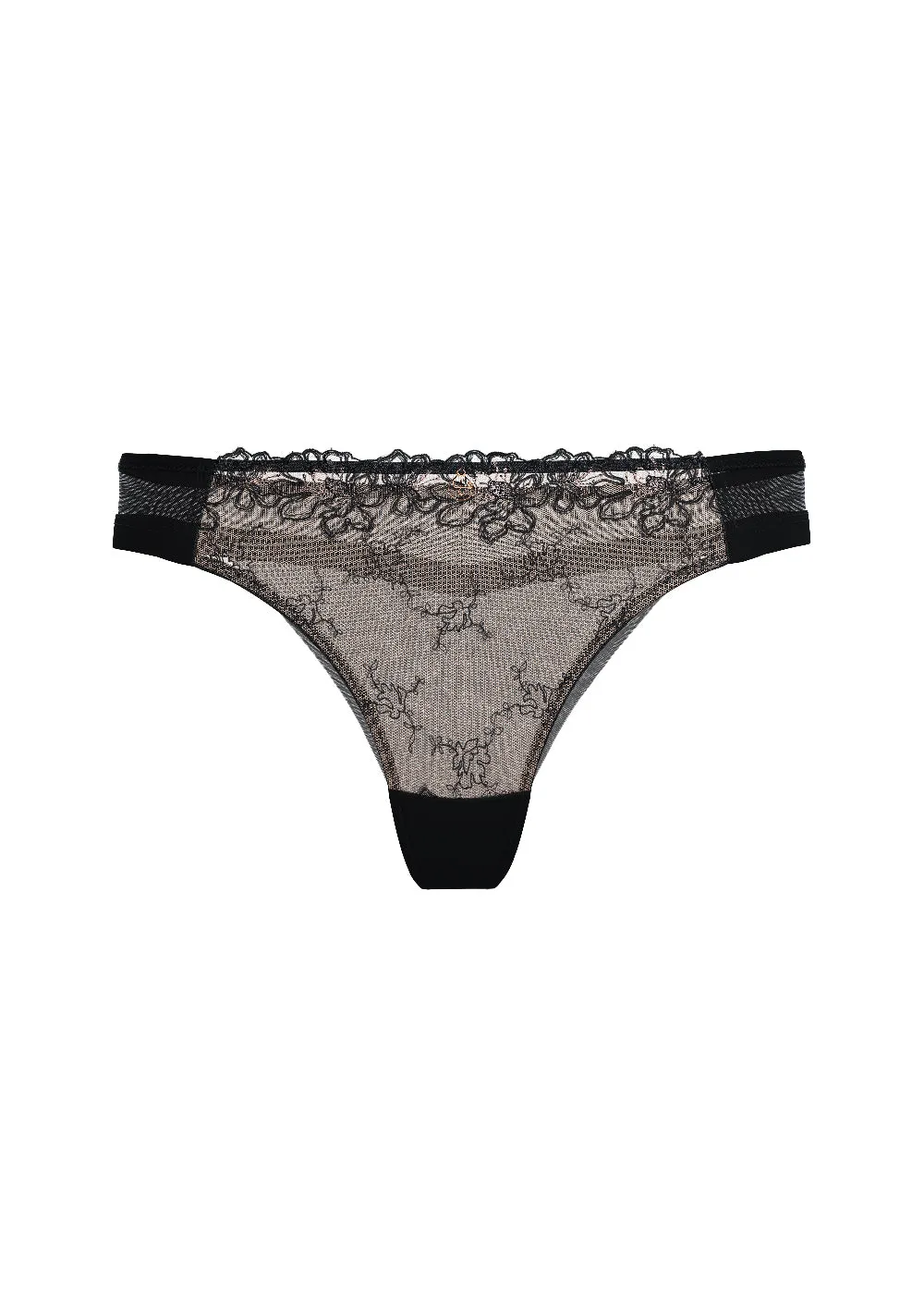 JESSA Sexy Black Lace Tanga Panties sold by UCA Lingerie product image thumbnail 5