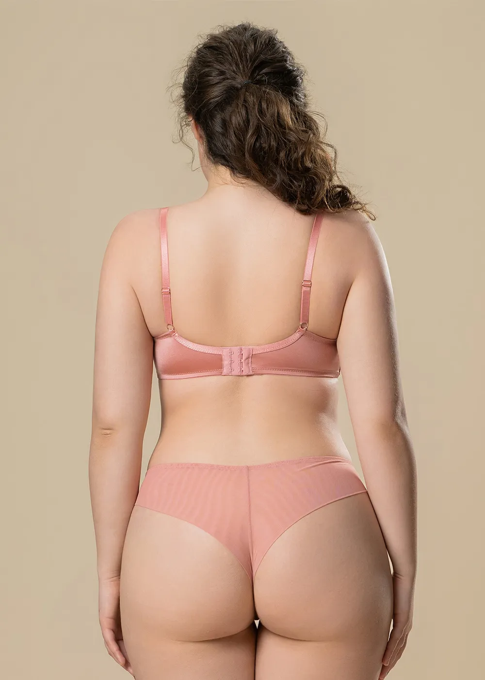 AVA Plus Sexy Pink Mesh Tanga Panties sold by UCA Lingerie product image thumbnail 4