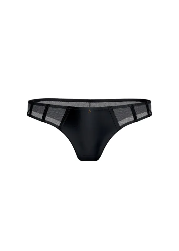AVA Plus Sexy Black Mesh Tanga Panties sold by UCA Lingerie