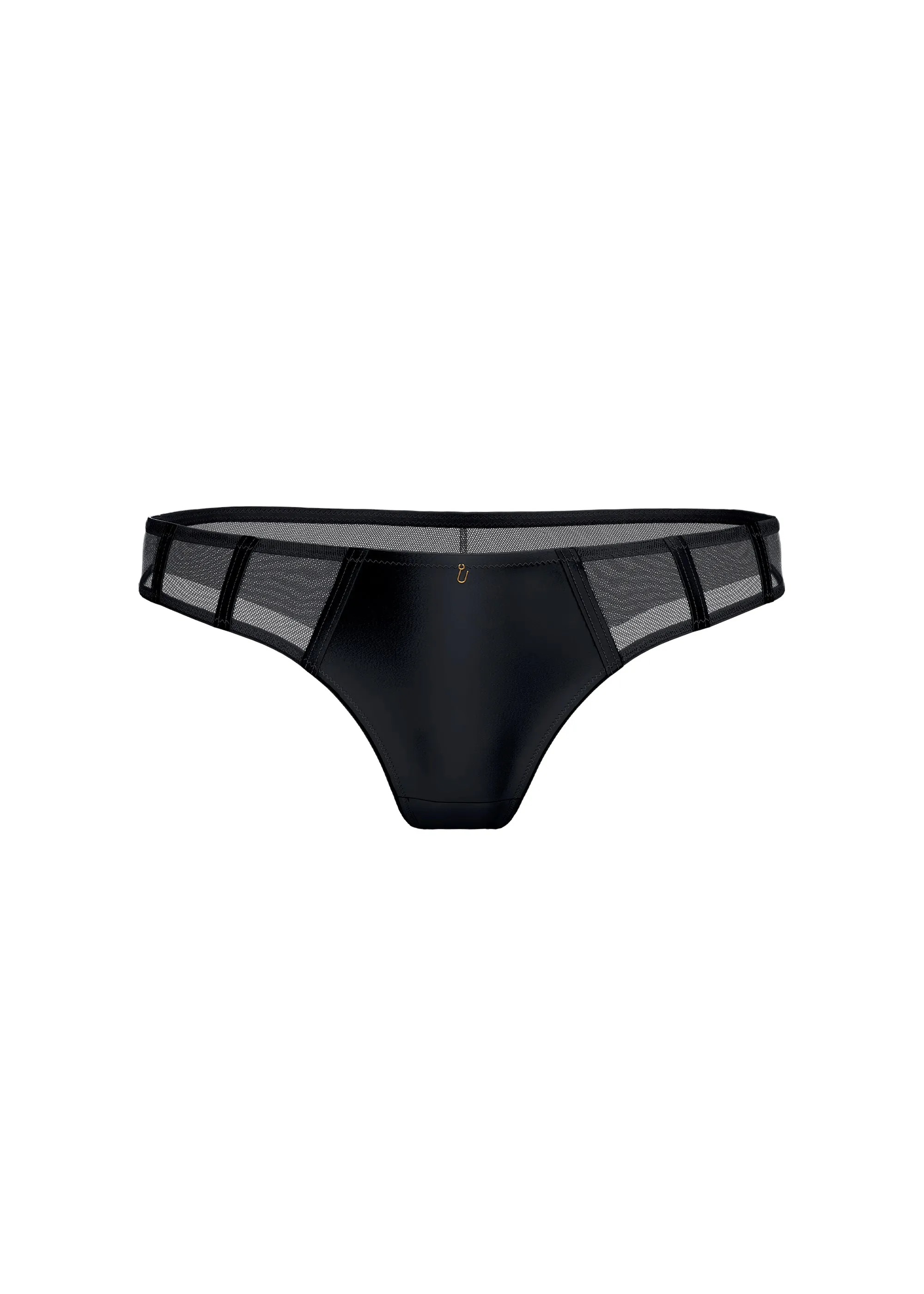 AVA Sexy Black Mesh Tanga Panties sold by UCA Lingerie product image thumbnail 5