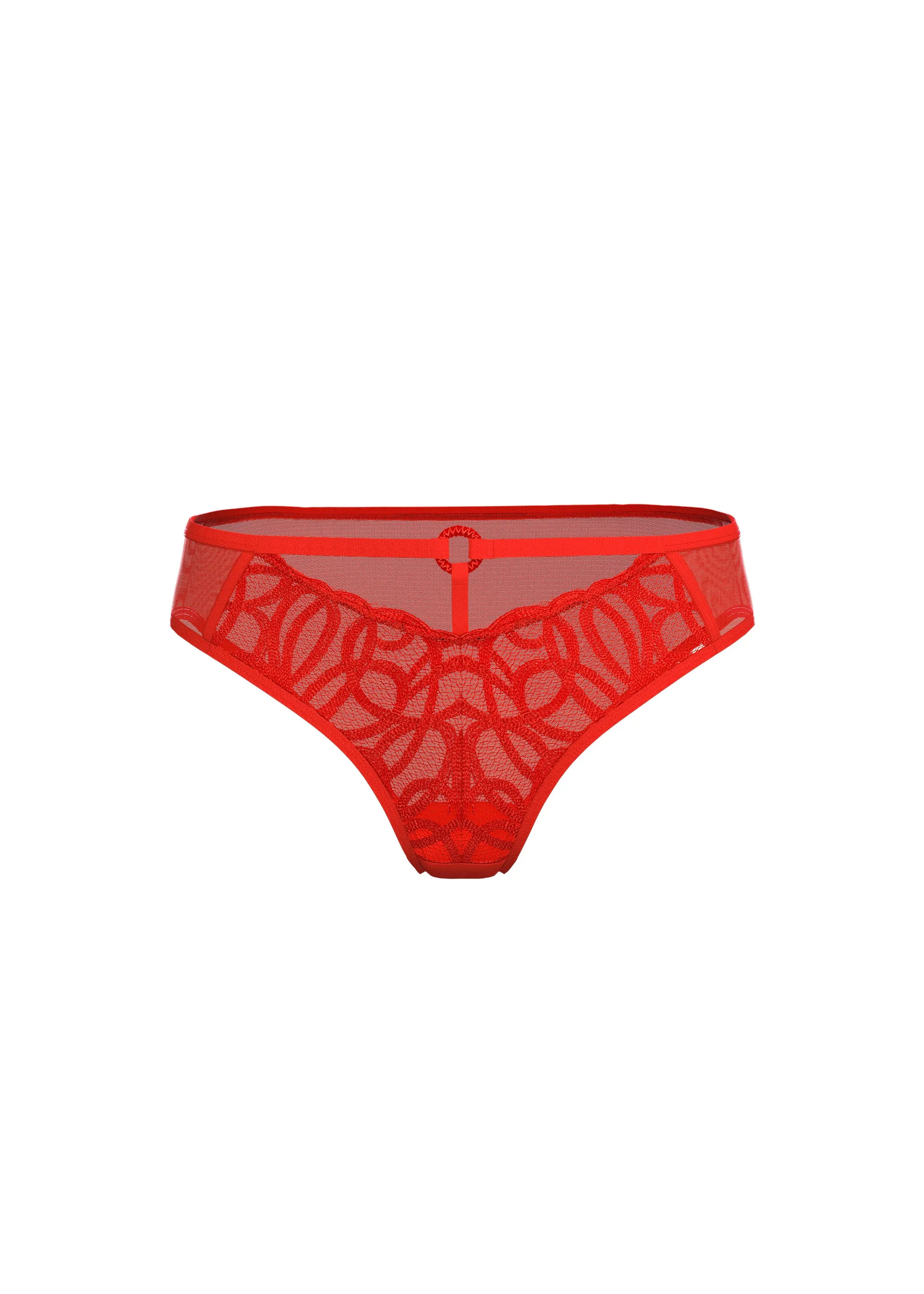 CLAIR Plus Red Embroidery Lace Briefs Panties sold by UCA Lingerie