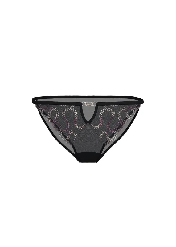 VALE Plus Gold-Foil Embroidery Lace Hipster Panties sold by UCA Lingerie