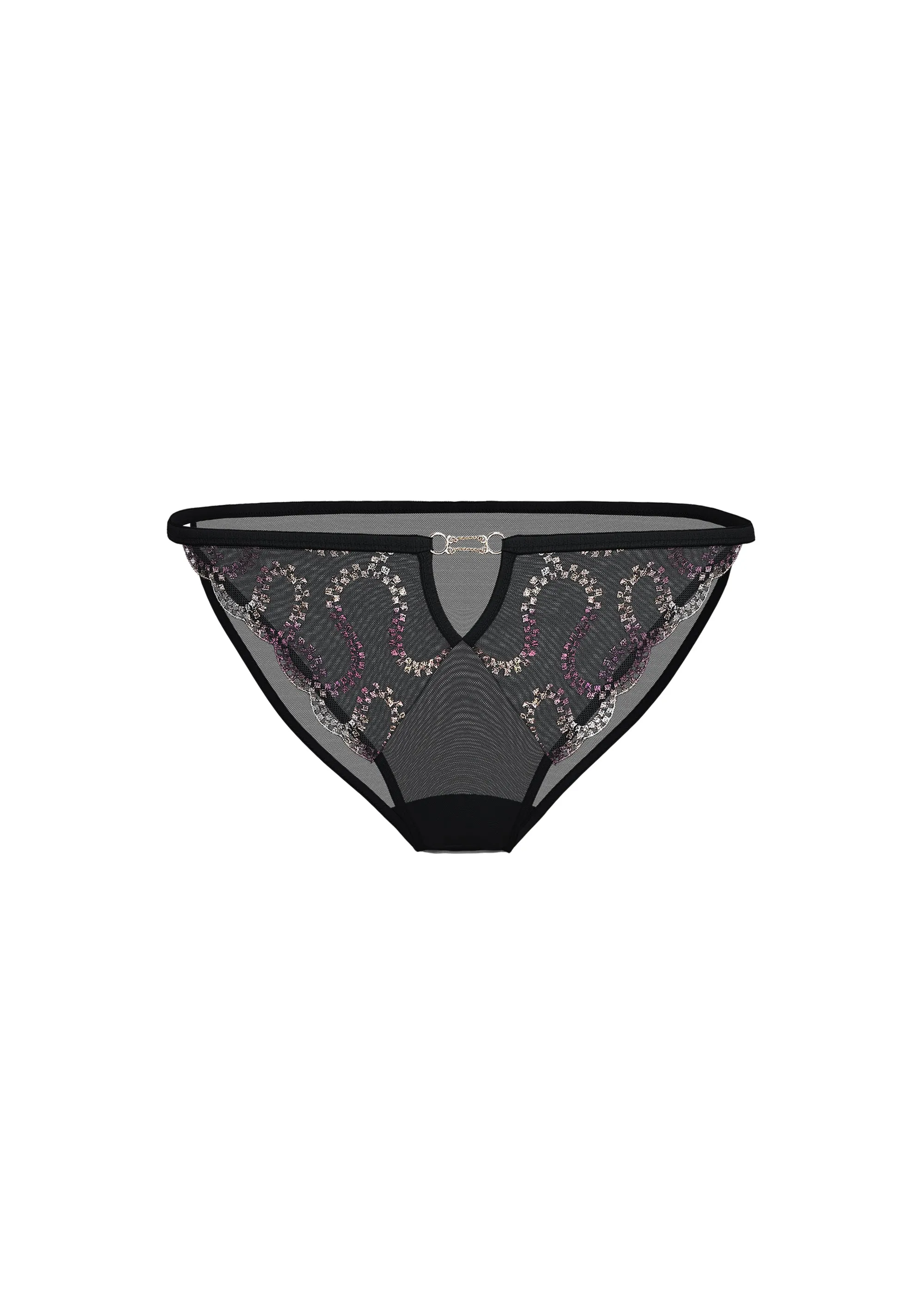 VALE Plus Gold-Foil Embroidery Lace Hipster Panties sold by UCA Lingerie