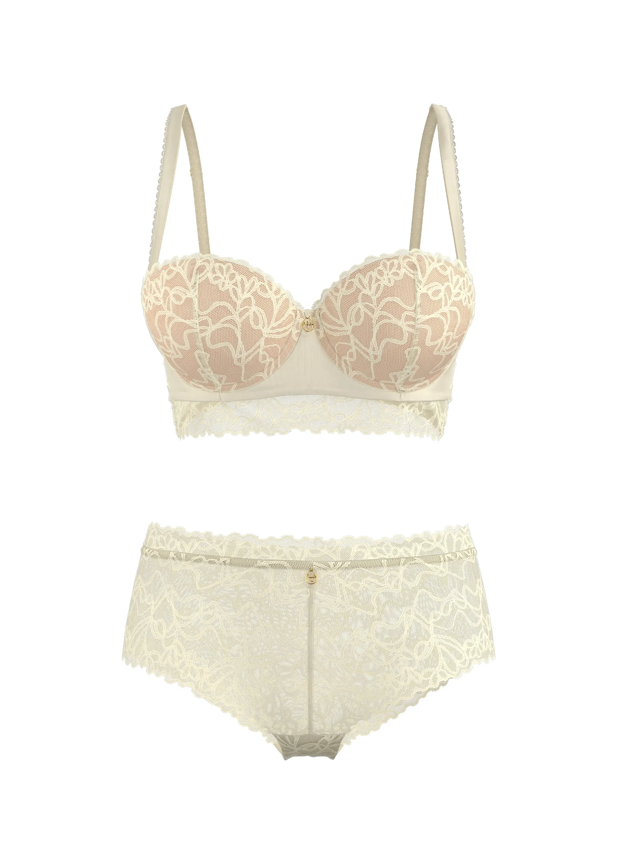 KERENSA Off White Lace Lingerie Set sold by UCA Lingerie product image thumbnail 5