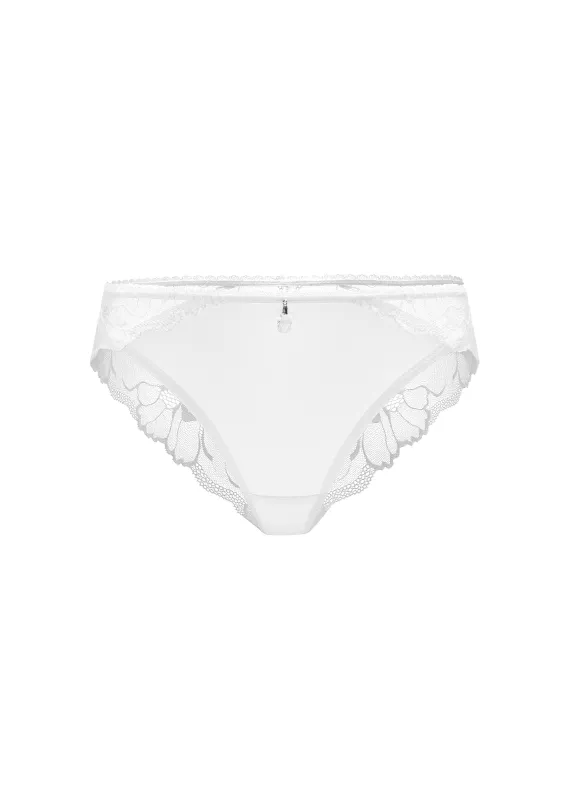 LANA Plus White Lace Brief Panties made by UCA Lingerie