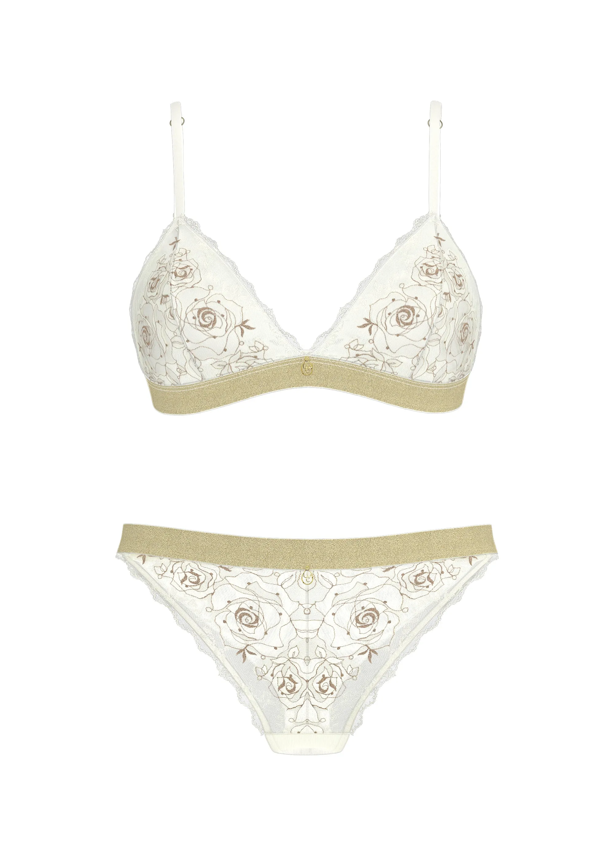 TANSY Embroidery Lace Wireless Bra & Plus Panty Set sold by UCA Lingerie product image thumbnail 5