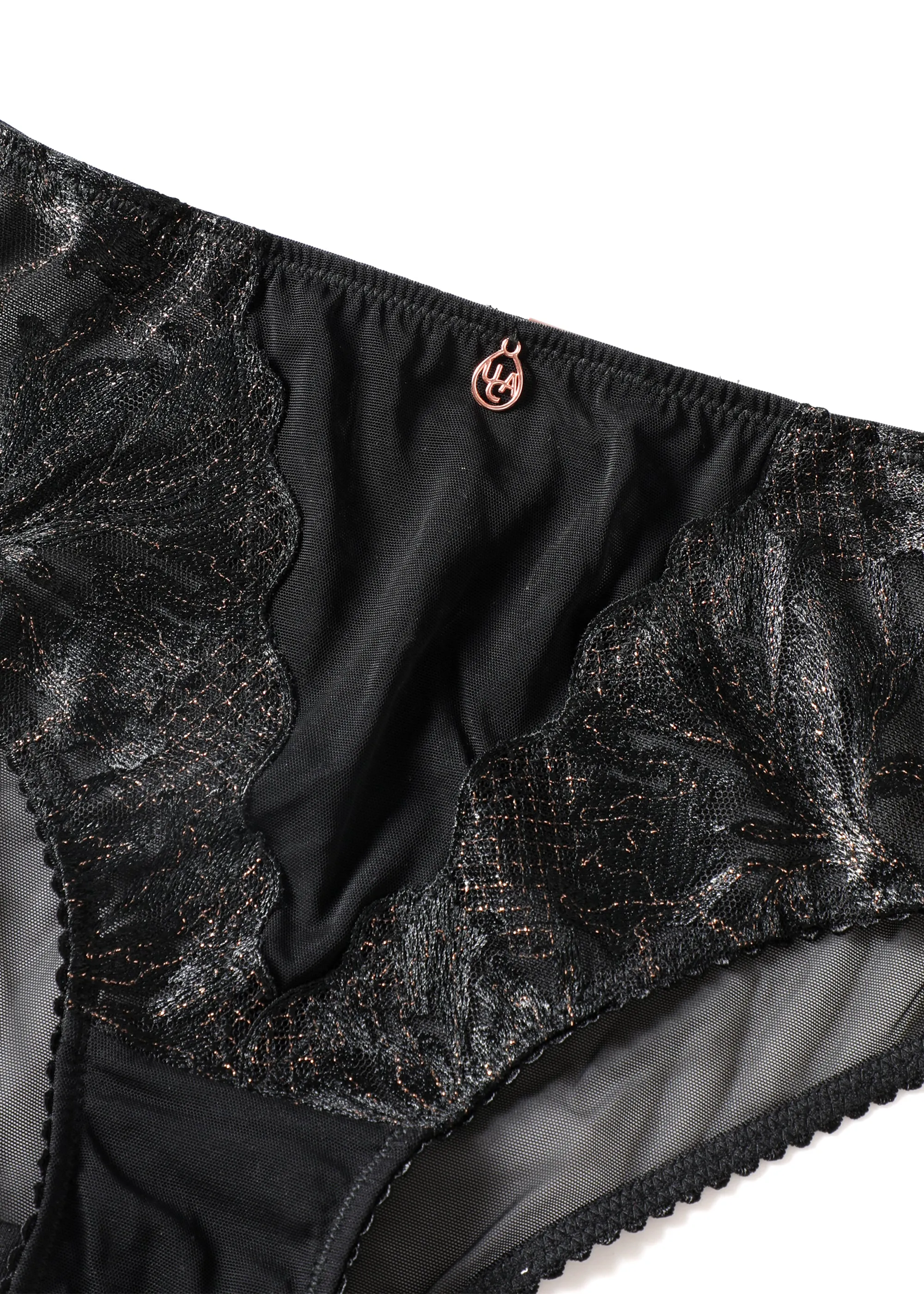 JADE Black Embroidery Lace Brief Panties sold by UCA Lingerie product image thumbnail 5