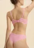 ANN Pink High-Waisted Mesh Hipster Panties sold by UCA Lingerie