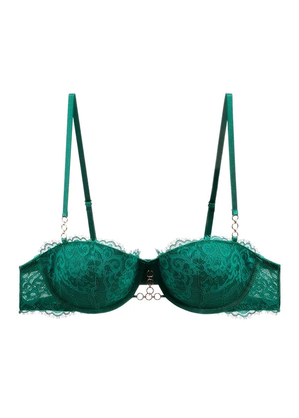 EILEEN Plus Underwired Floral Lace Balconette Demi Bra sold by UCA Lingerie product image thumbnail 5