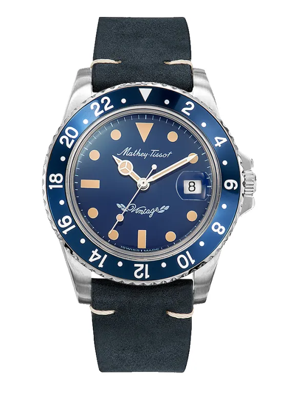 Mathy Vintage Automatic 40mm H900ATLBU made by Mathey-Tissot