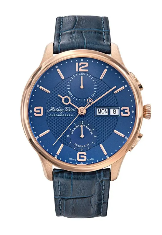 Edmond Chrono Auto H1886CHATPBU made by Mathey-Tissot