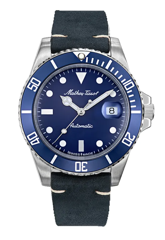 Mathy Vintage Automatic 42mm H901ATLBU made by Mathey-Tissot