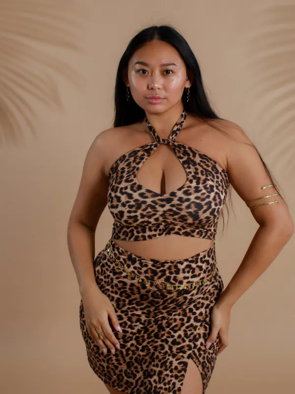 Nalu Top (3-Way) - Organic Leopard sold by The Royal Codes