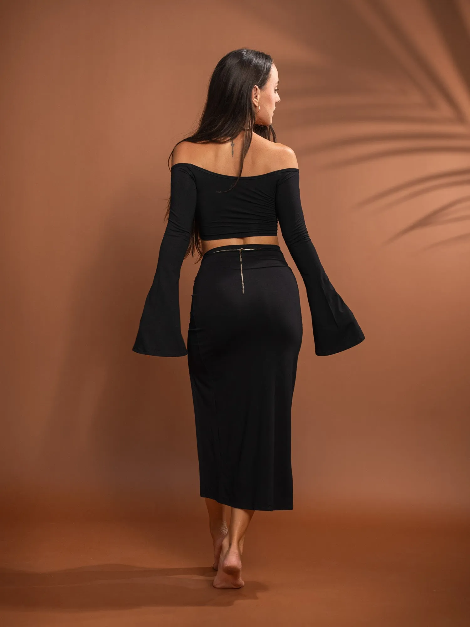 Rhea Skirt - Black Onyx sold by The Royal Codes product image thumbnail 4