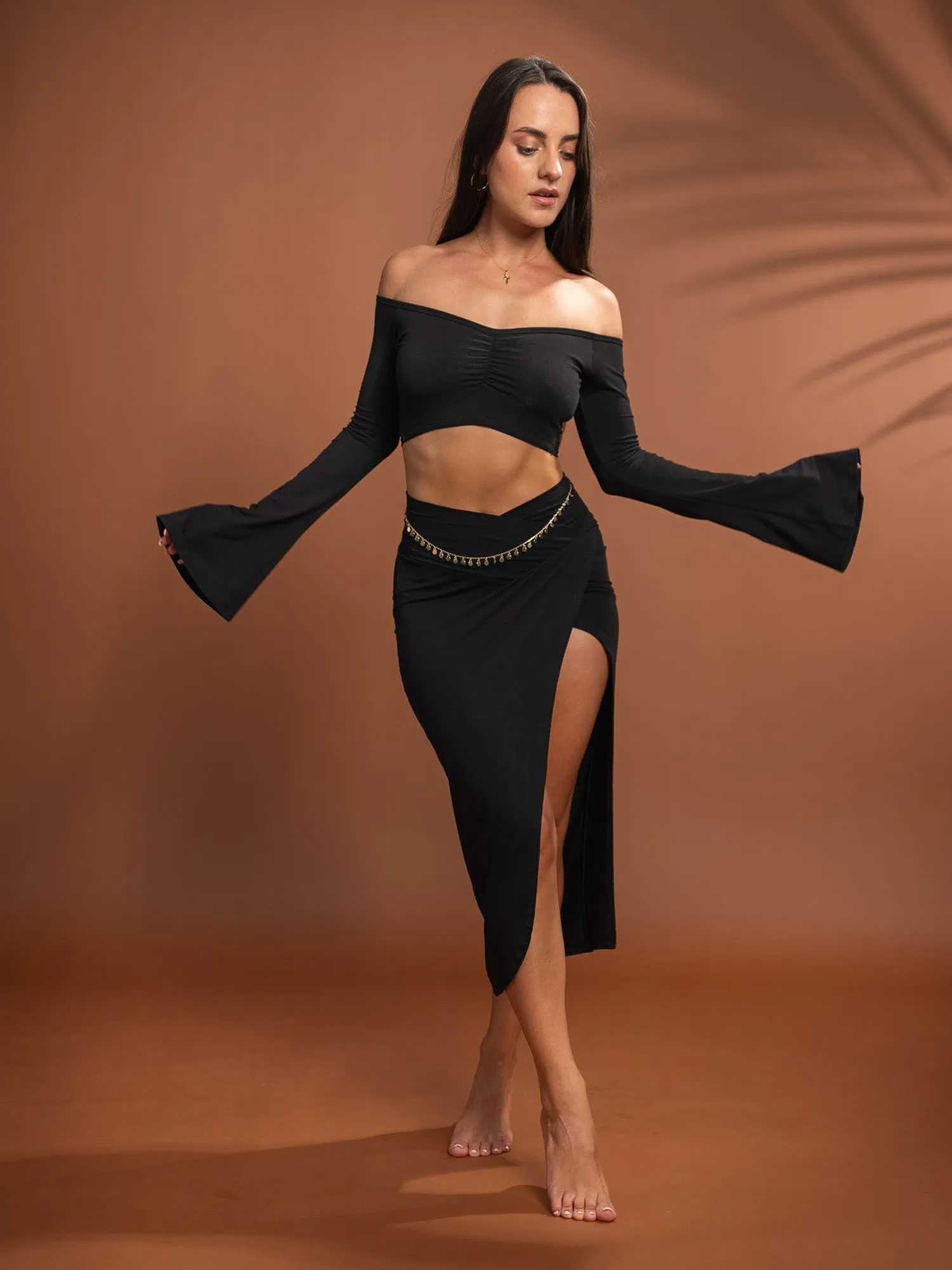 Rhea Skirt - Black Onyx sold by The Royal Codes product image thumbnail 2