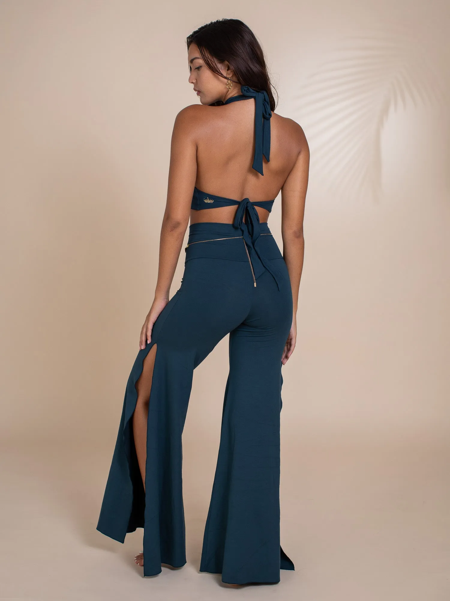 Juno Slit Pant - Atlantis Blue sold by The Royal Codes product image thumbnail 3