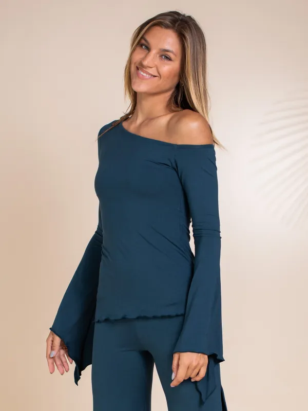 Carmen Top - Atlantis Blue sold by The Royal Codes