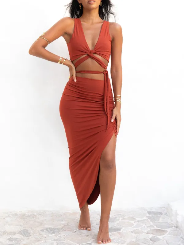 Isis Skirt - Carnelian sold by The Royal Codes