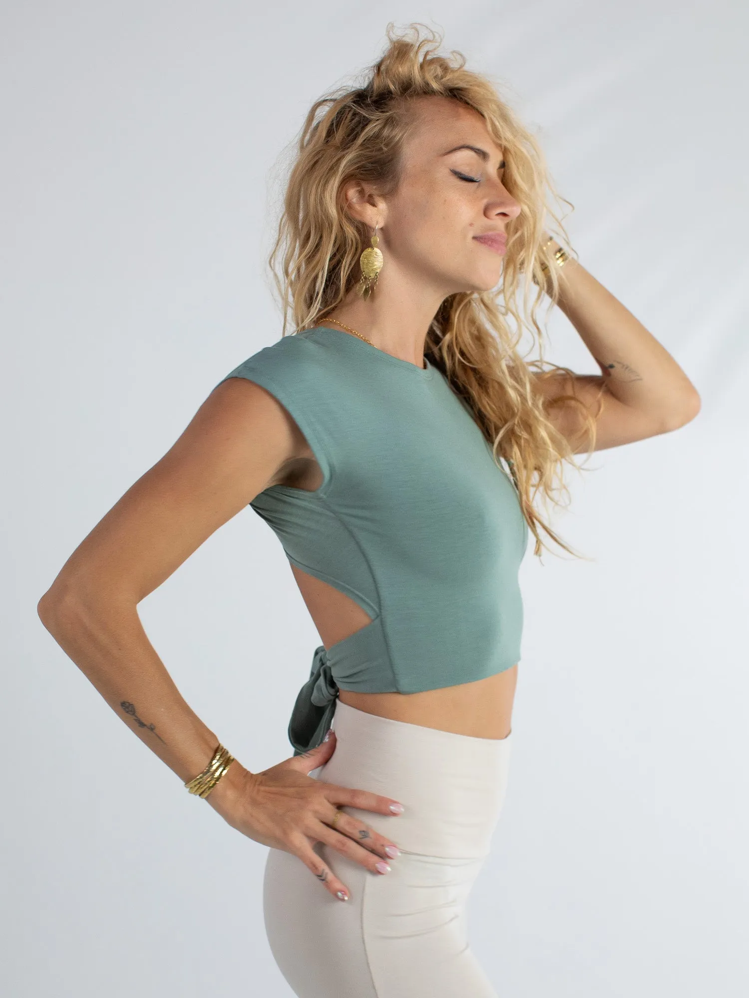 Chloe Top - Sage sold by The Royal Codes product image thumbnail 3
