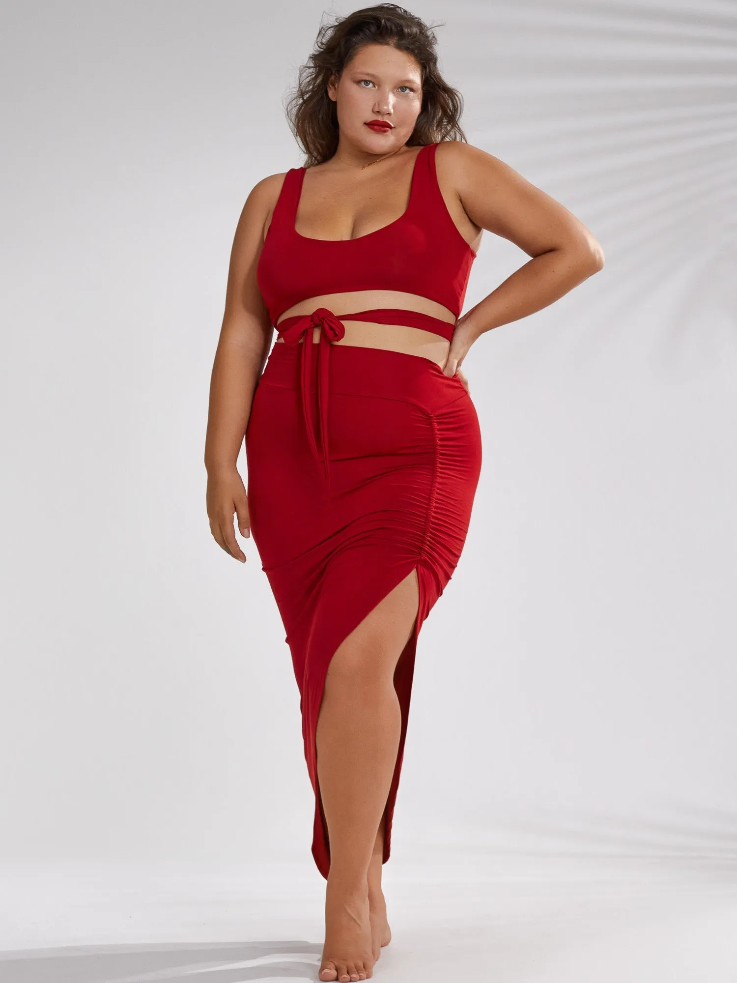 Isis Skirt - Crimson Red sold by The Royal Codes product image thumbnail 5