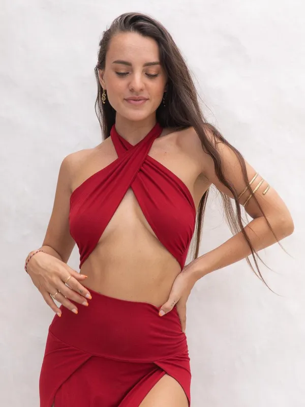 Gaia Top - Crimson Red made by The Royal Codes