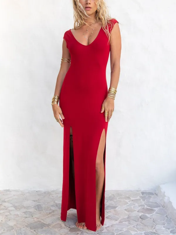 Athena Dress - Crimson Red sold by The Royal Codes