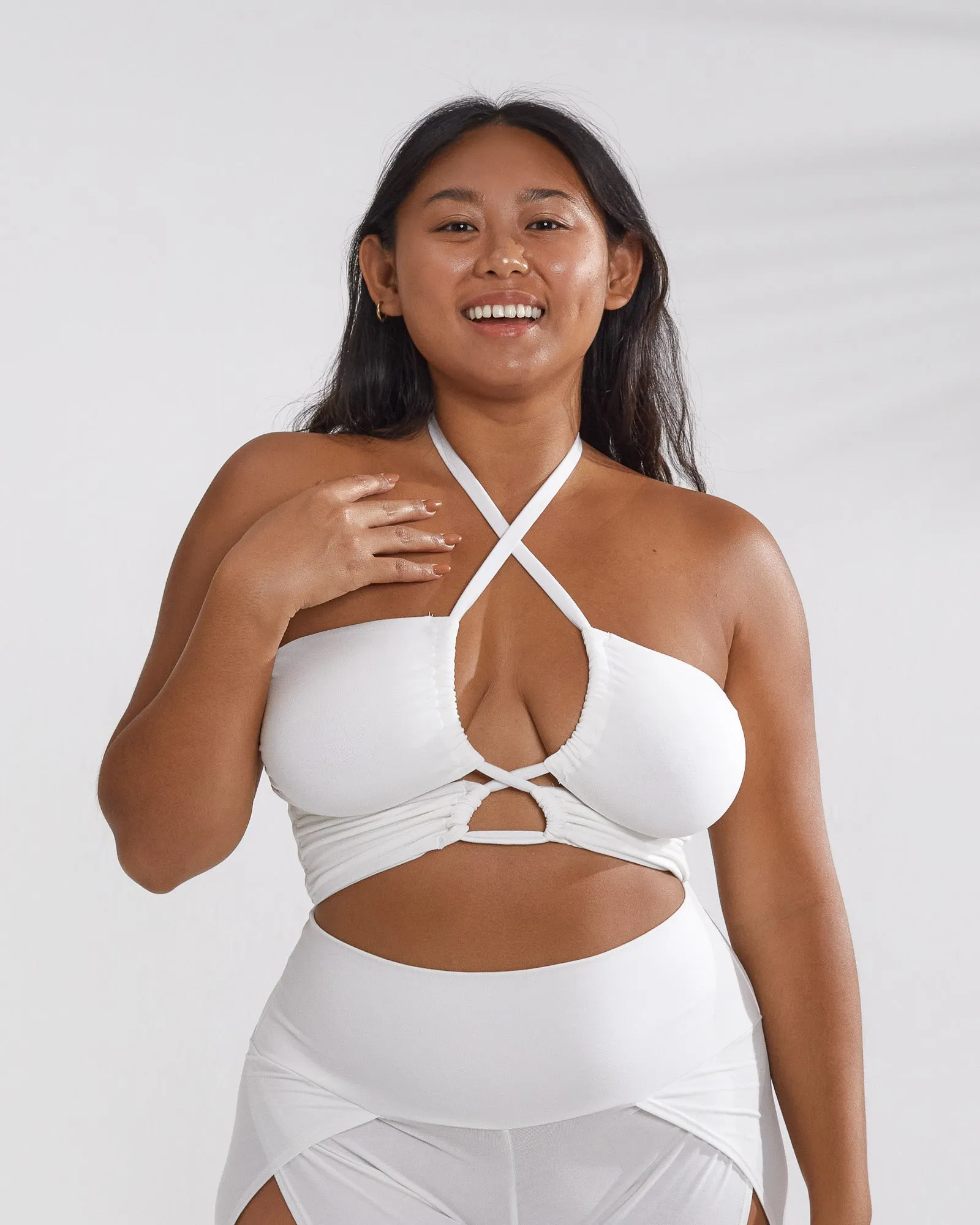 Selene Top (3-Way) - Ivory sold by The Royal Codes