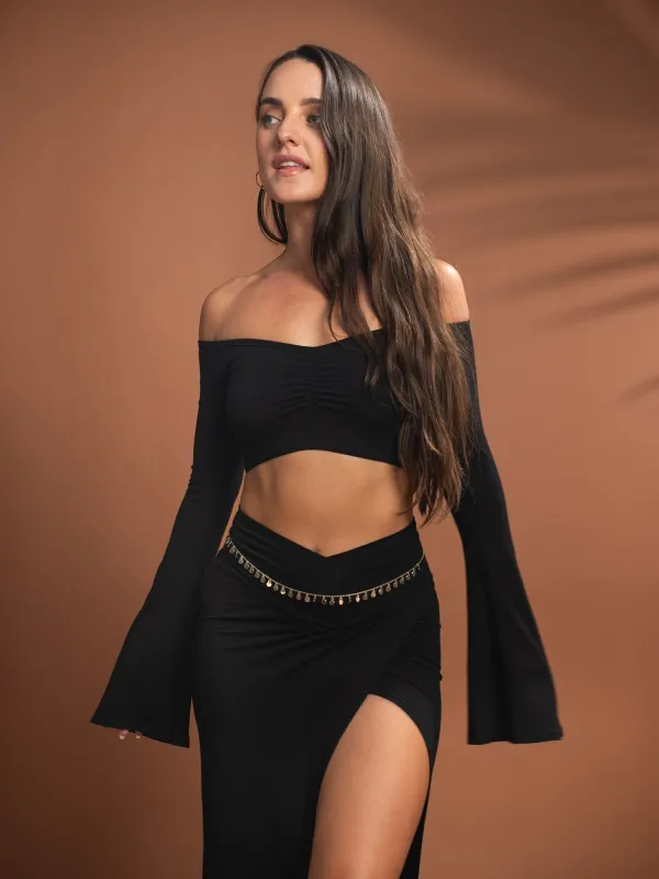 Persephone Top - Black Onyx sold by The Royal Codes