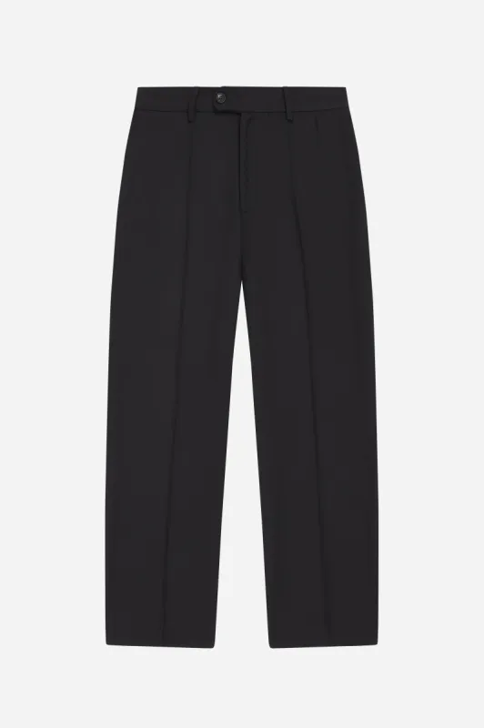 everyday pleated trousers black sold by about:blank